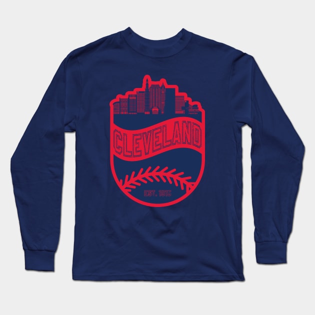 Cleveland Baseball 02 Long Sleeve T-Shirt by Juancuan